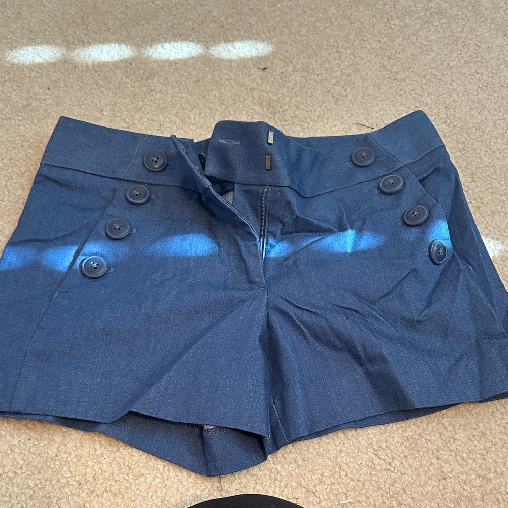 LOFT High Waist Navy Blue Women's Shorts
